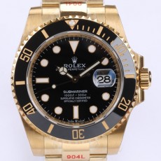 Rolex 롤렉스 서브마리너 블랙 다이얼 금통 116618LN