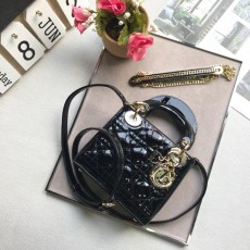 DIOR 디올 레이디백 금장 17cm