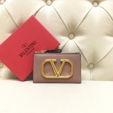 VALENTINO 발렌티노 스탐파 알체 송아지 가죽 VSLING 지퍼 지갑