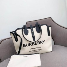 BURBERRY 버버리 코튼 캔버스 토트백