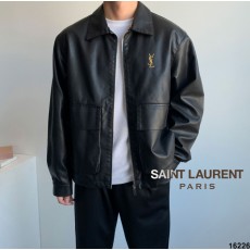 세일~ YSL 입생로랑 뱃지 에코 빅포켓 레더자켓