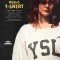 2023년 입생로랑 YSL 로고 워싱 반팔티셔츠 0605