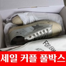 골든구스 아이스 그레이 스웨이드 스타 실버 메탈릭 레더 브이스타 LTD 스니커즈